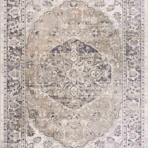 Rudo Beige Flat Pile Washable Rug