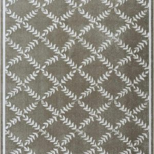 Donier Green Geometric Washable Area Rug