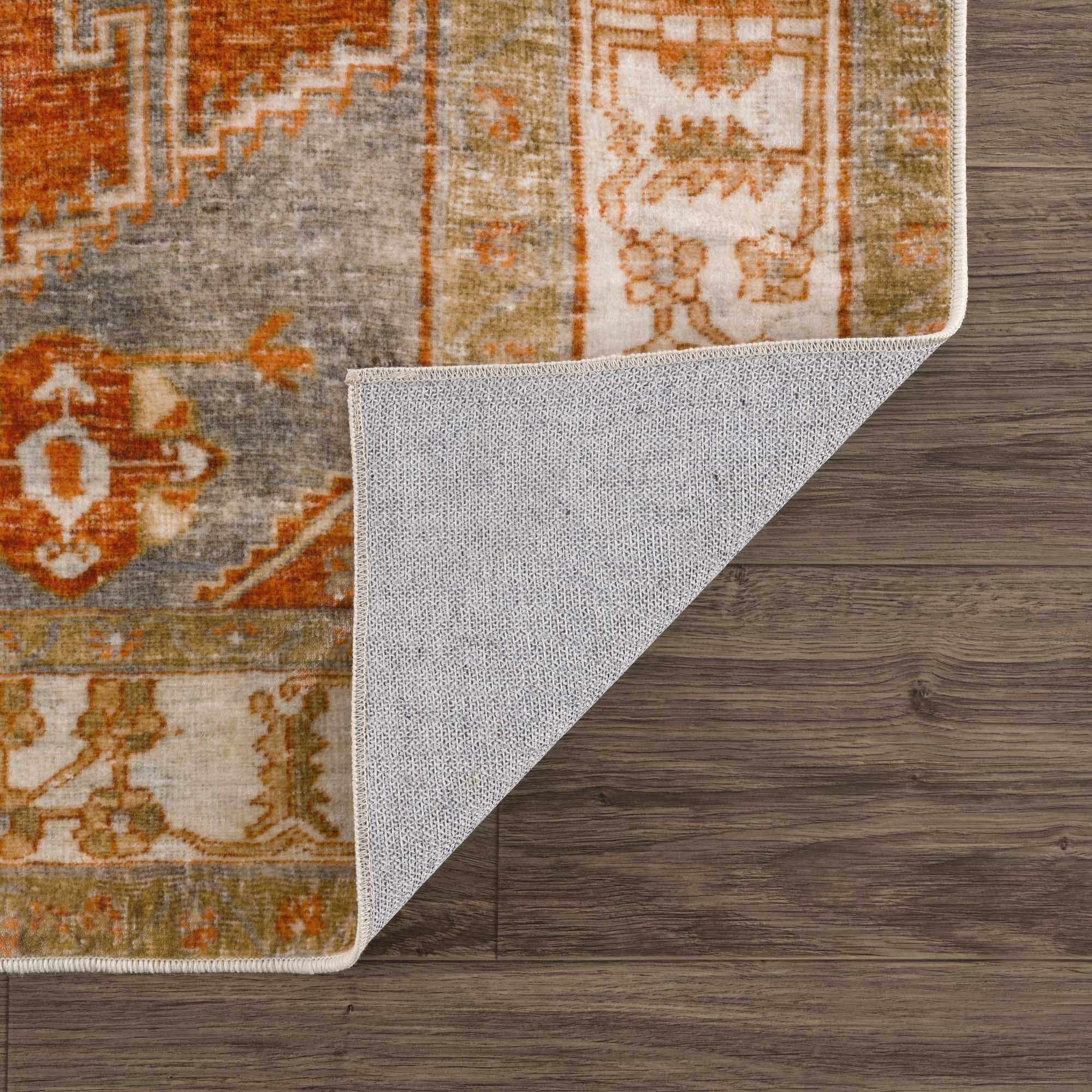 Kullar Orange Washable Area Rug - Image 6