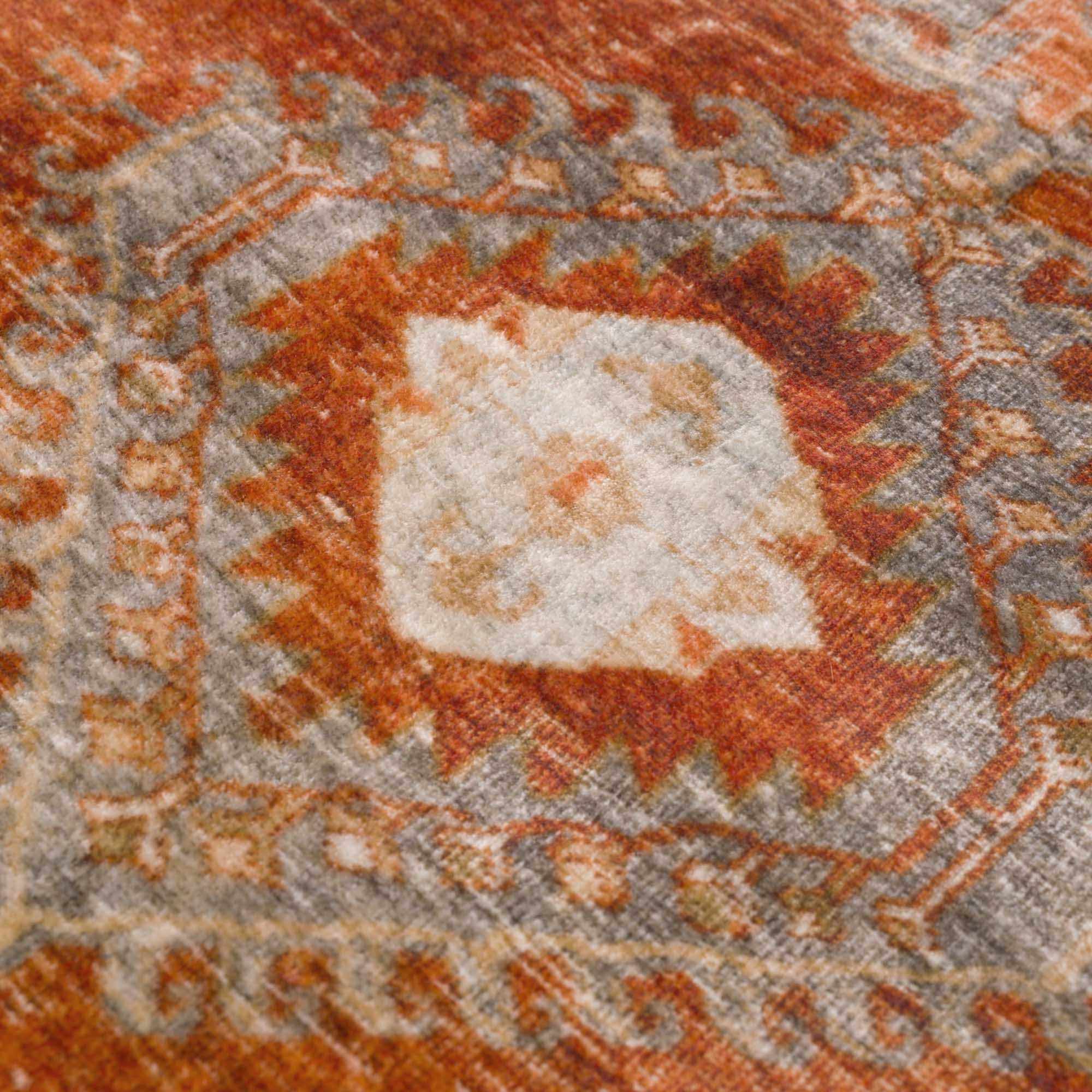 Kullar Orange Washable Area Rug - Image 12