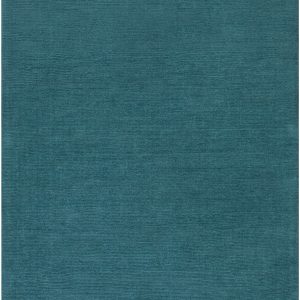 Brockton Solid Teal Wool Rug