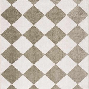 Ulric Green Diamond Washable Area Rug