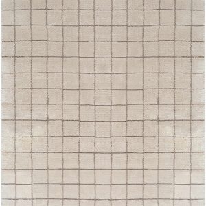 Cascade Checkered Ivory Area Rug