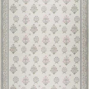 Aquene Ivory Washable Area Rug