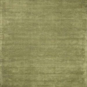 Brockton Solid Green Hand Loomed Wool Area Rug