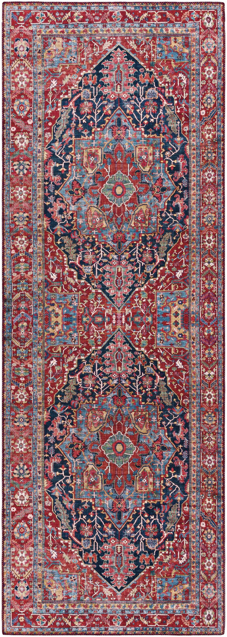 Pauline Red Medallion Performance Rug - Image 5