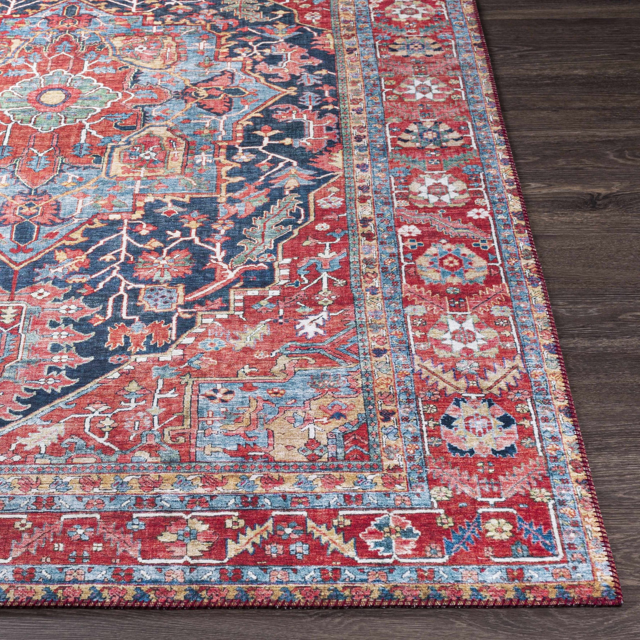 Pauline Red Medallion Performance Rug - Image 11