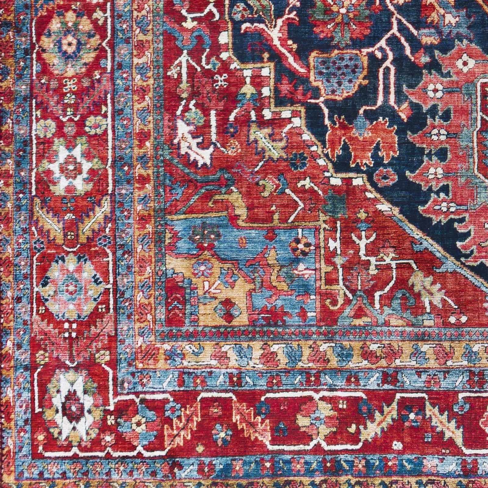 Pauline Red Medallion Performance Rug - Image 6