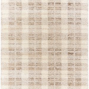 Anfisa Cream Luxe Shag Area Rug