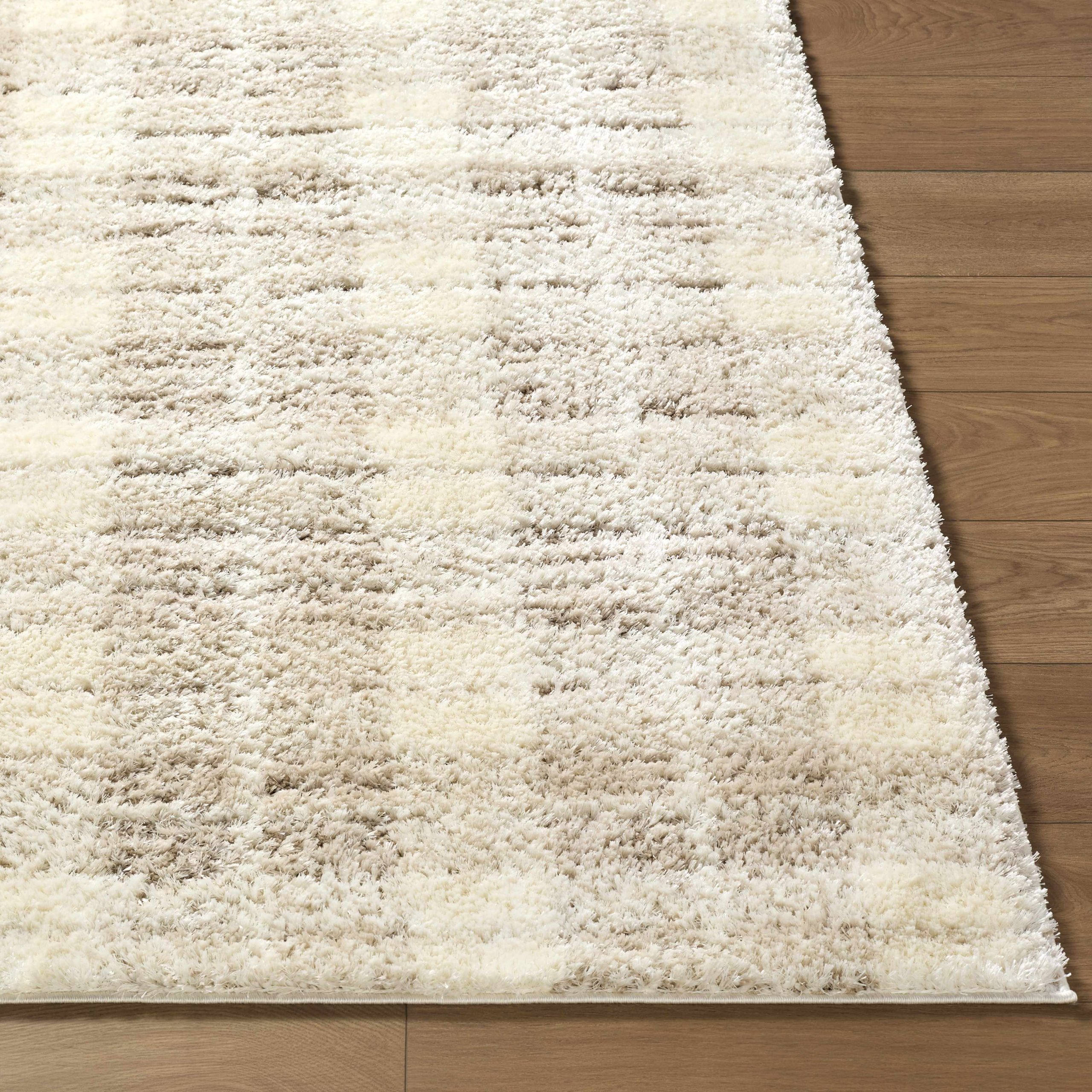Anfisa Cream Luxe Shag Area Rug - Image 3
