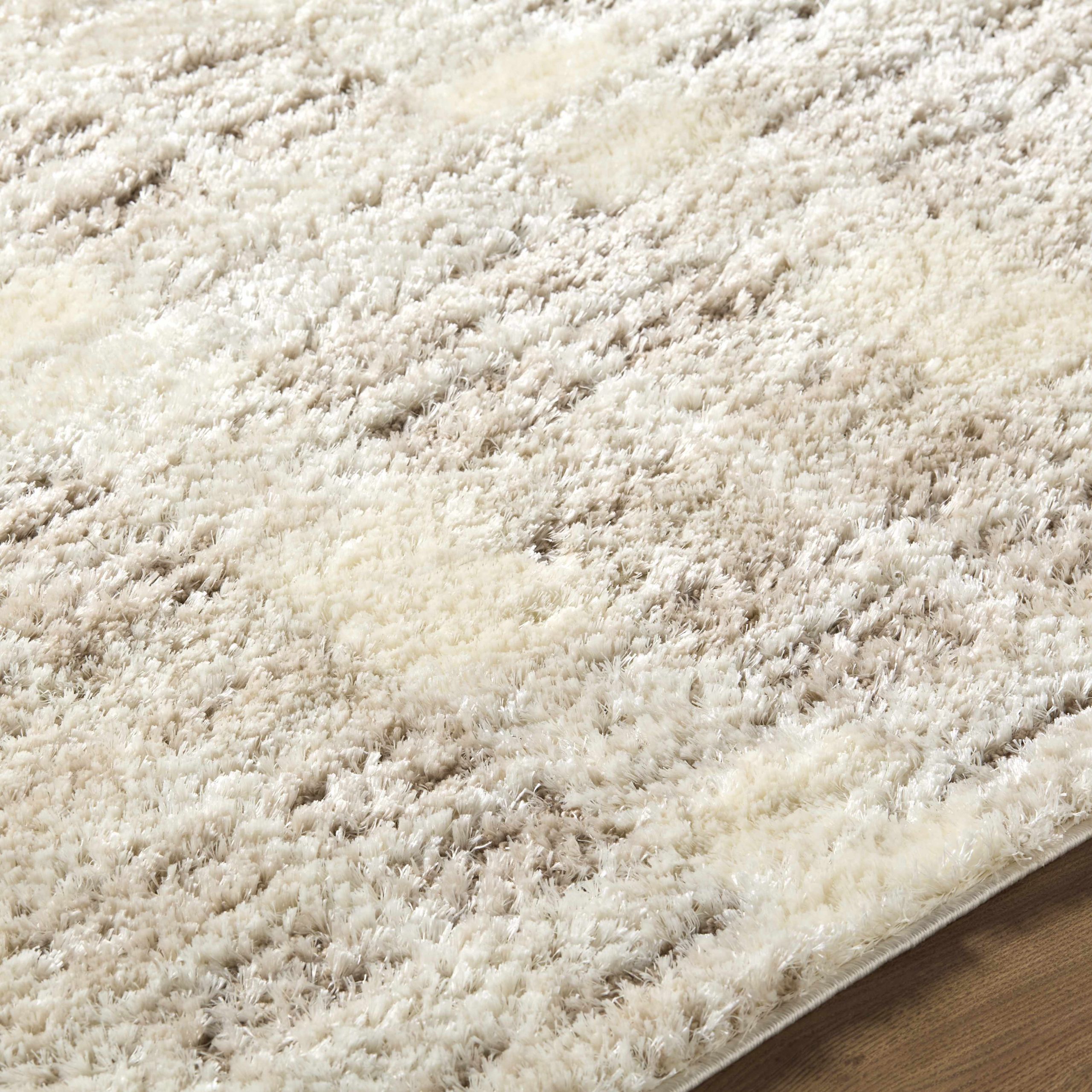 Anfisa Cream Luxe Shag Area Rug - Image 7