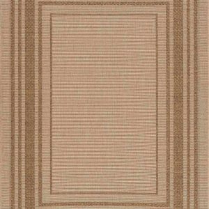 Isoko Bordered Faux Jute Outdoor Rug