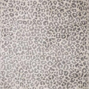 Beige Liversedge Leopard Print Area Rug