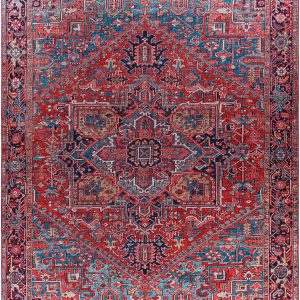 Ronneby Red Traditional Area Rug