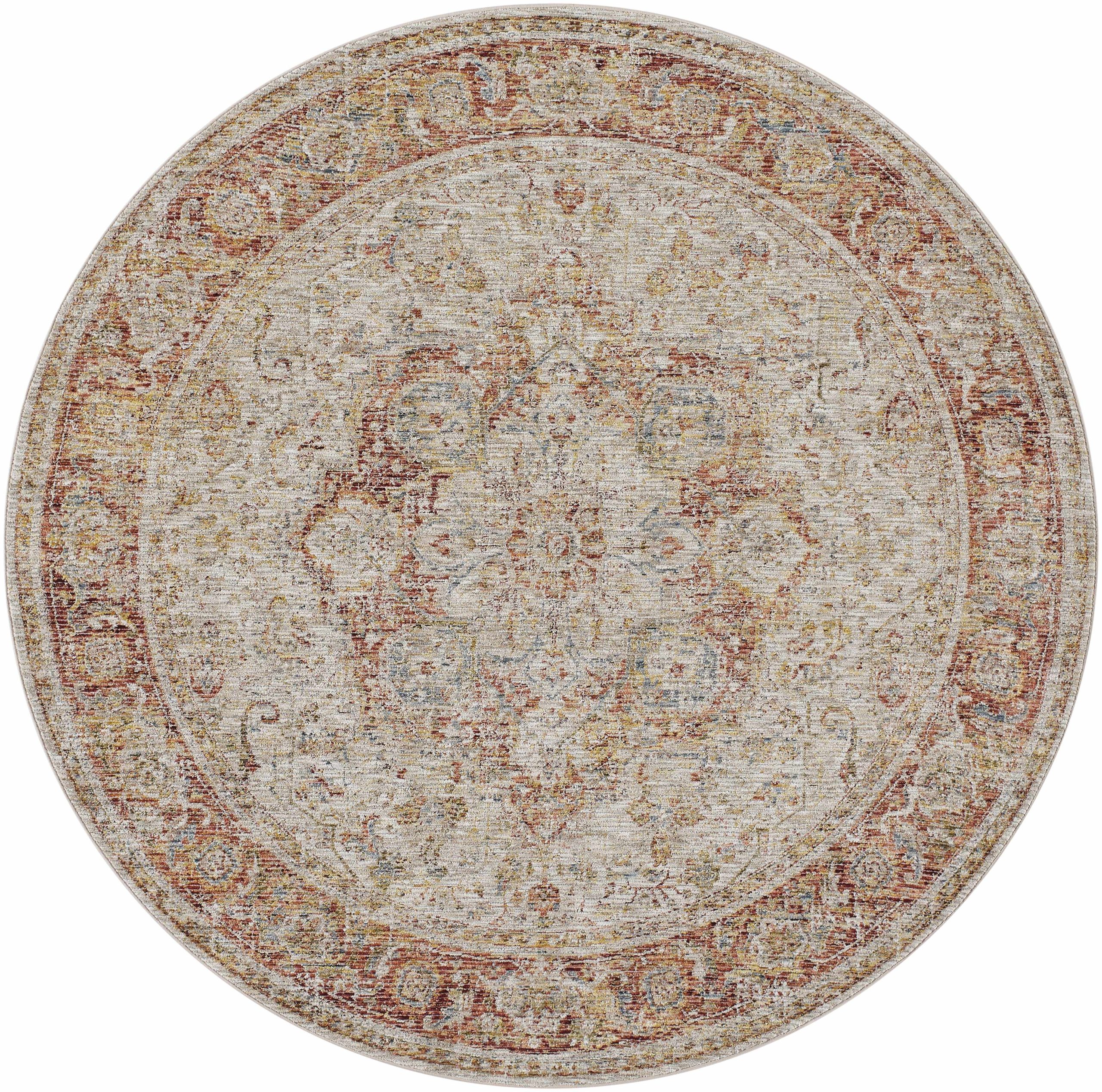 Cress Rust Rich Textured Traditional Rug - Image 12