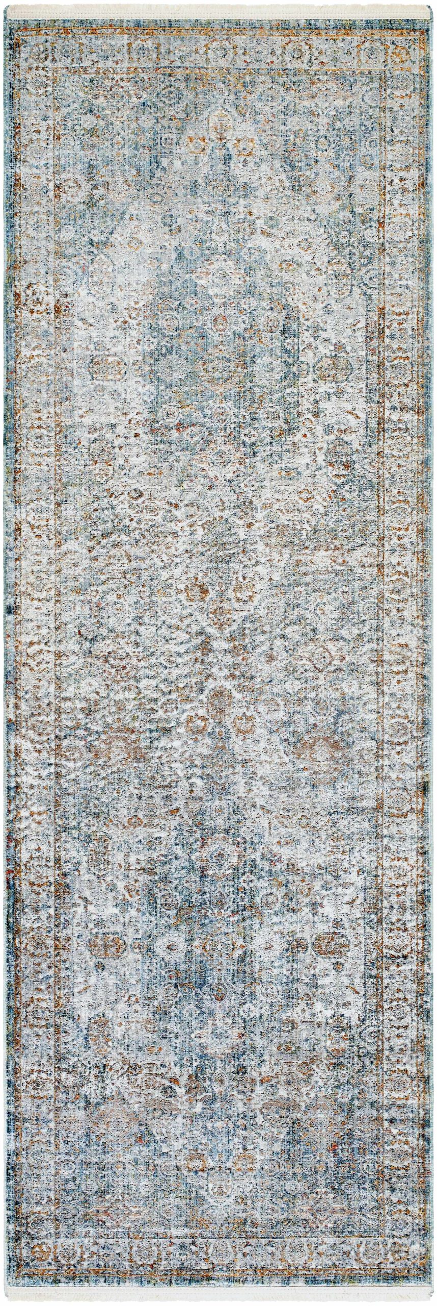 Honon Blue Medallion Area Rug - Image 8