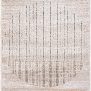 Thad Beige Washable Area Rug