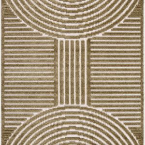 Deron Khaki Washable Area Rug