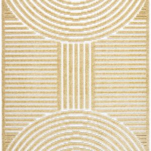 Deron Mustard Washable Area Rug