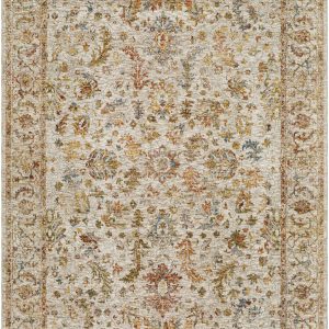 Asabi Blue Textured Rug with Fringes