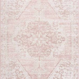 Snead Pink Floral Rug