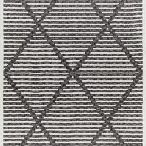 Anah 3D Black Outdoor Rug