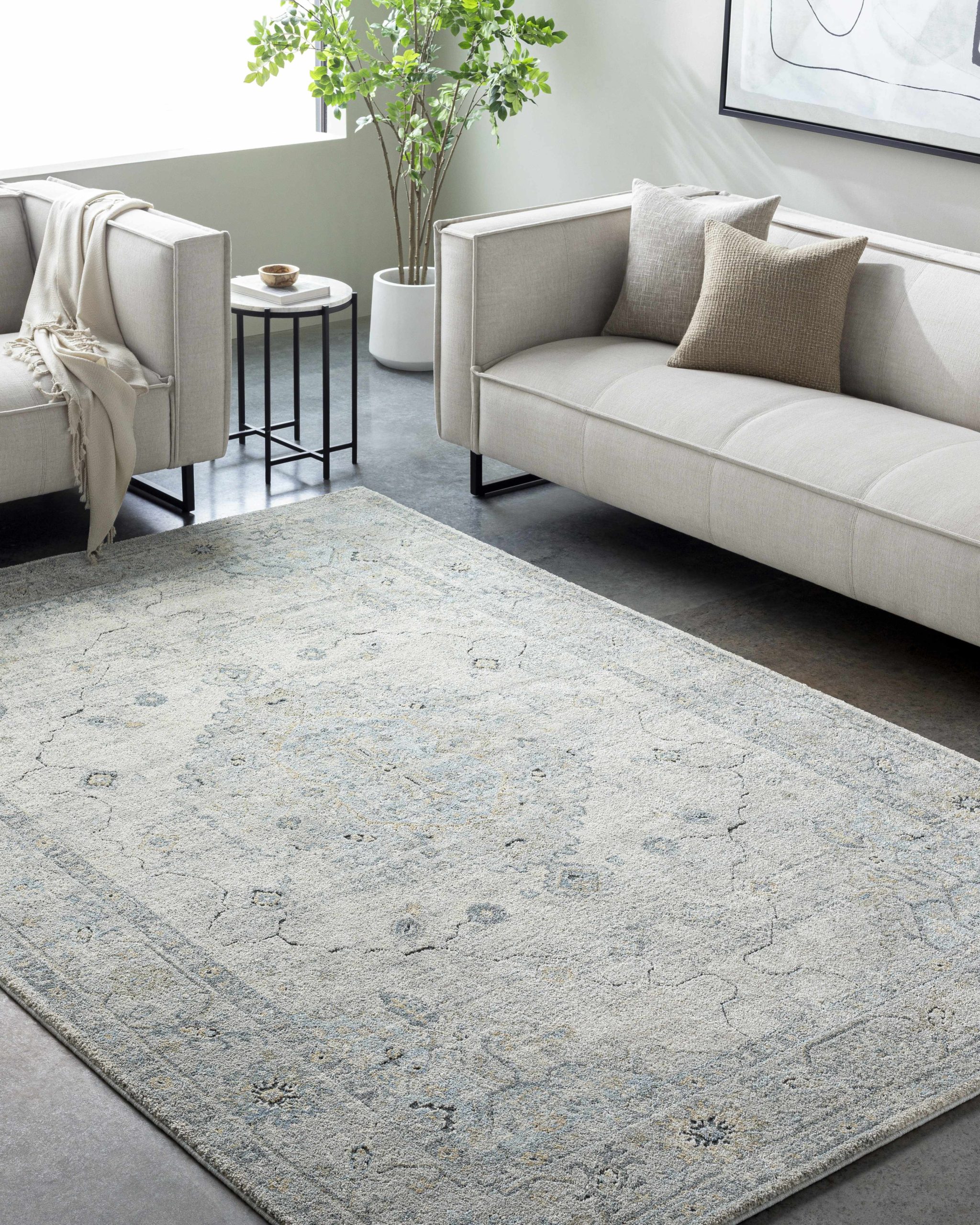 Tyche Beige Thick Luxe Area Rug - Image 6