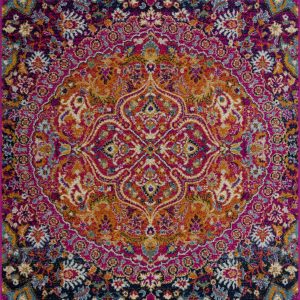 Burnt Orange Ojus Area Rug