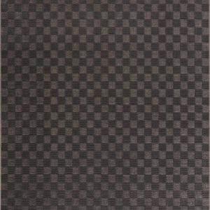 Truls 3D Checkered Washable Rug - Black