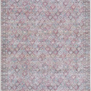 Telma Red Washable Area Rug