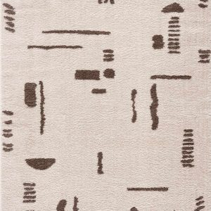 Azriel Brown Washable Area Rug