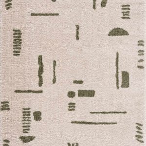 Azriel Green Washable Area Rug