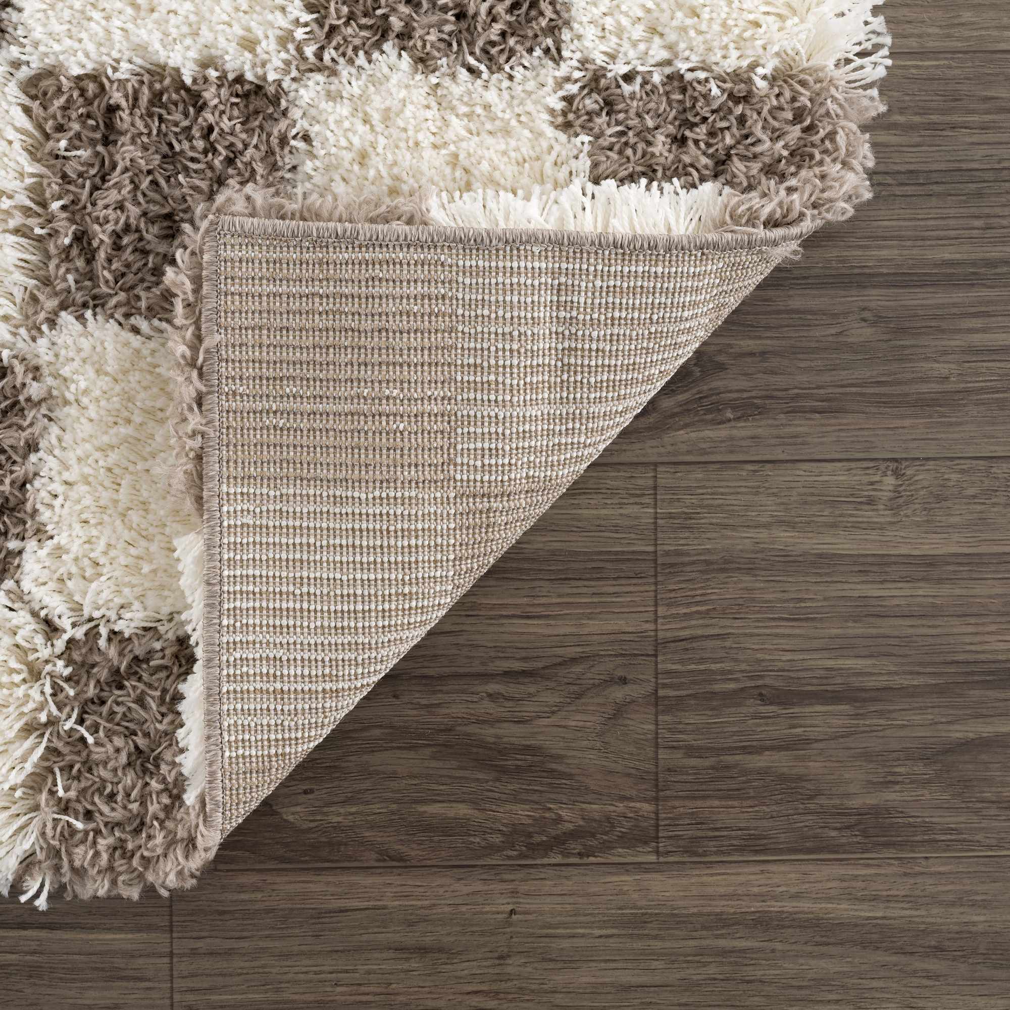 Atira Brown Checkered Area Rug - Image 10