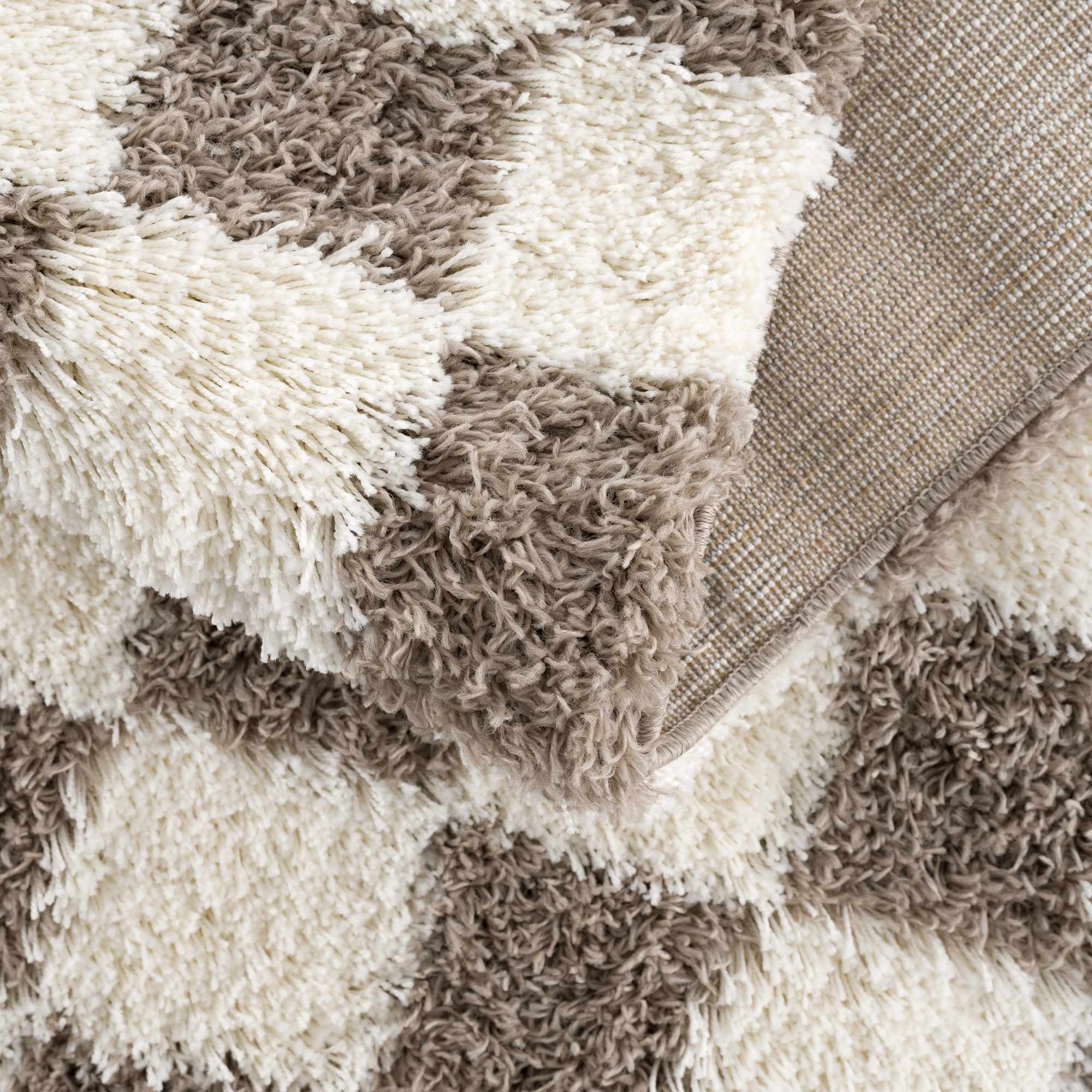 Atira Brown Checkered Area Rug - Image 16