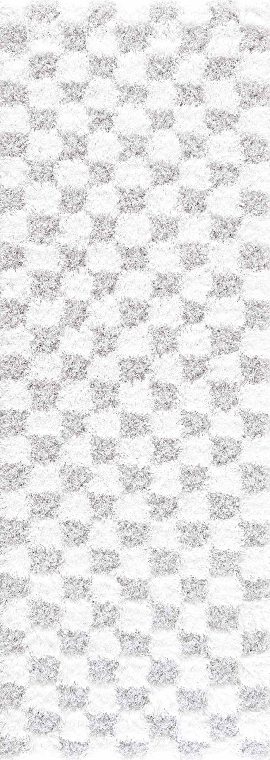 Atira Gray Checkered Area Rug - Image 10