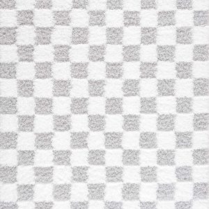 Atira Gray Checkered Area Rug