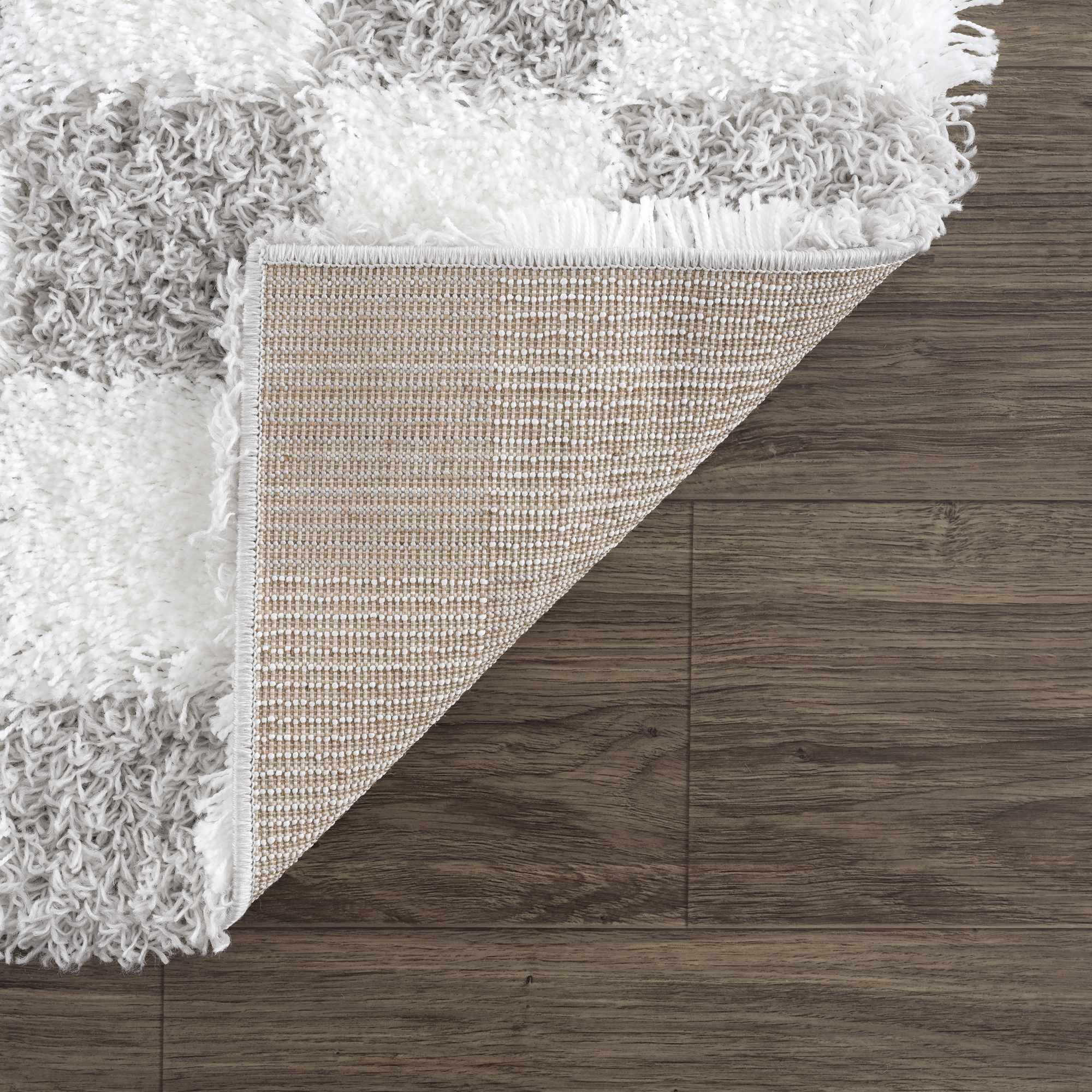 Atira Gray Checkered Area Rug - Image 6
