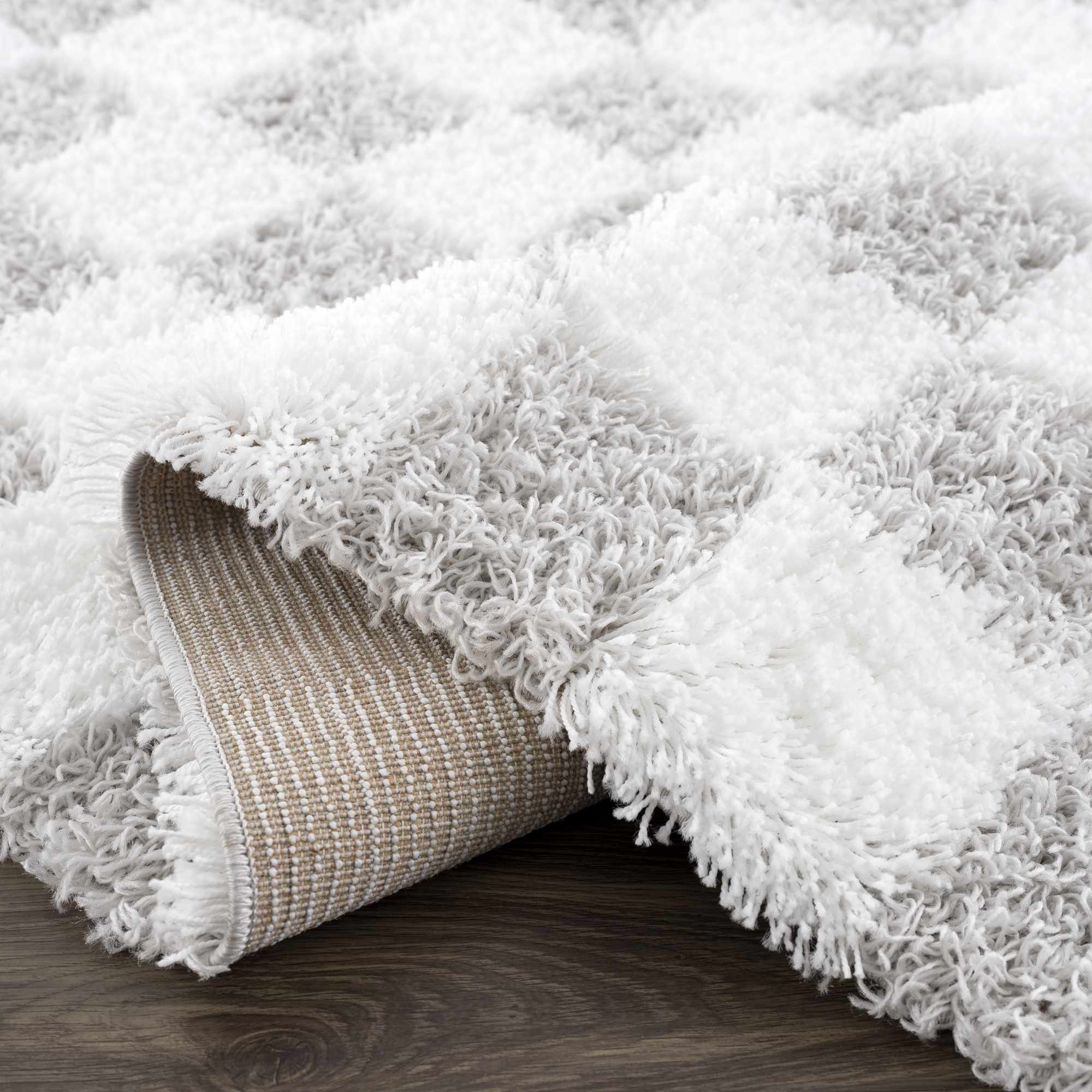 Atira Gray Checkered Area Rug - Image 7