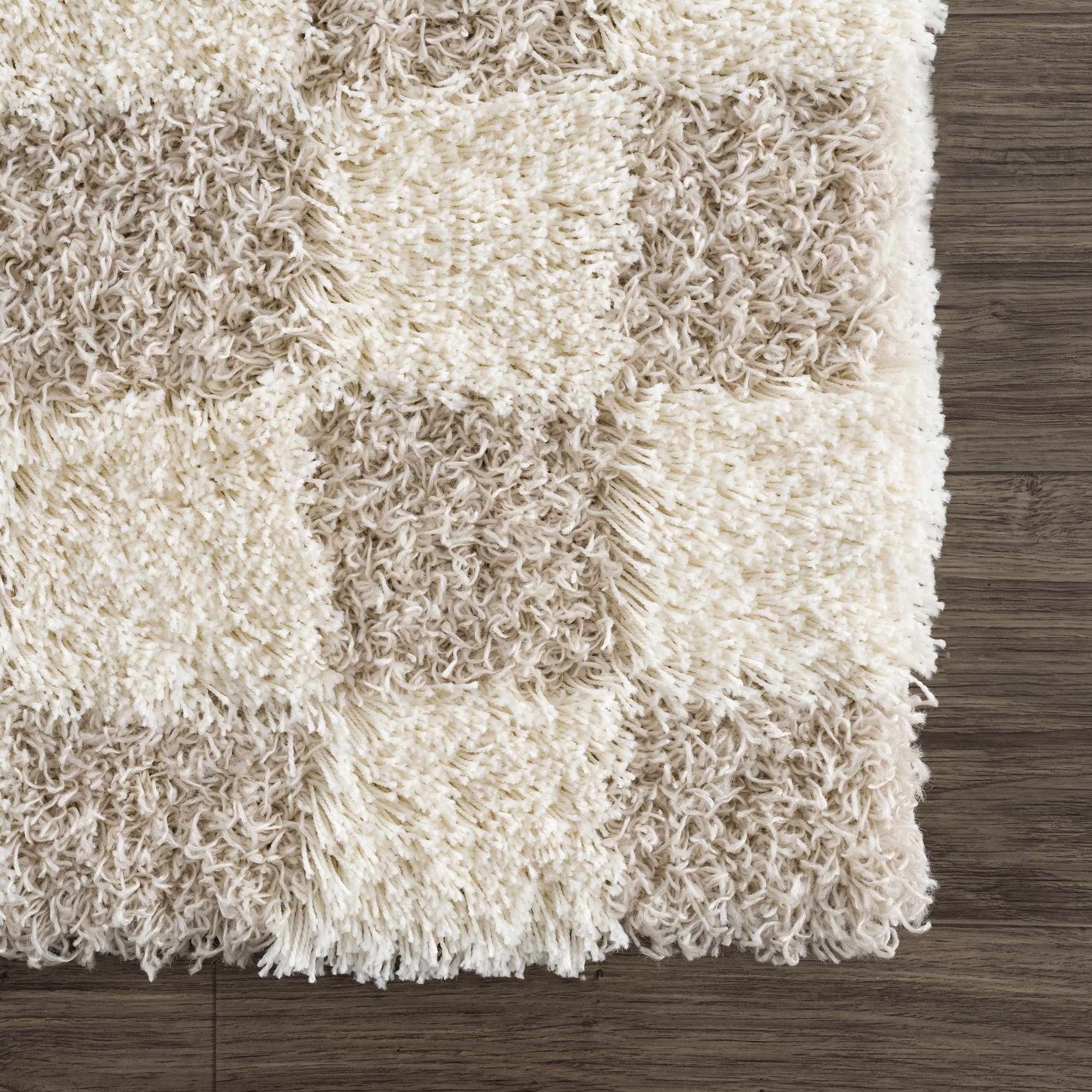Atira Light Brown Checkered Area Rug - Image 10