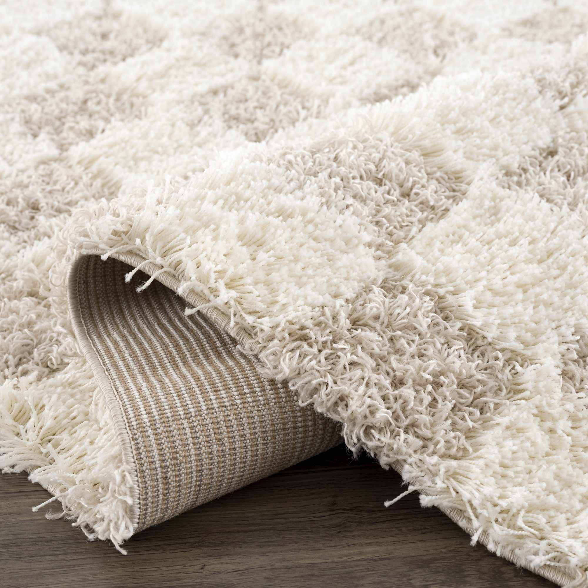 Atira Light Brown Checkered Area Rug - Image 14