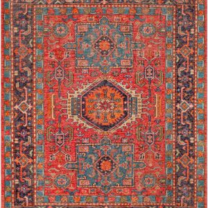 Uzundere Hand Knotted Wool & Cotton Area Rug