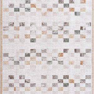 Kanika Checkered Area Rug