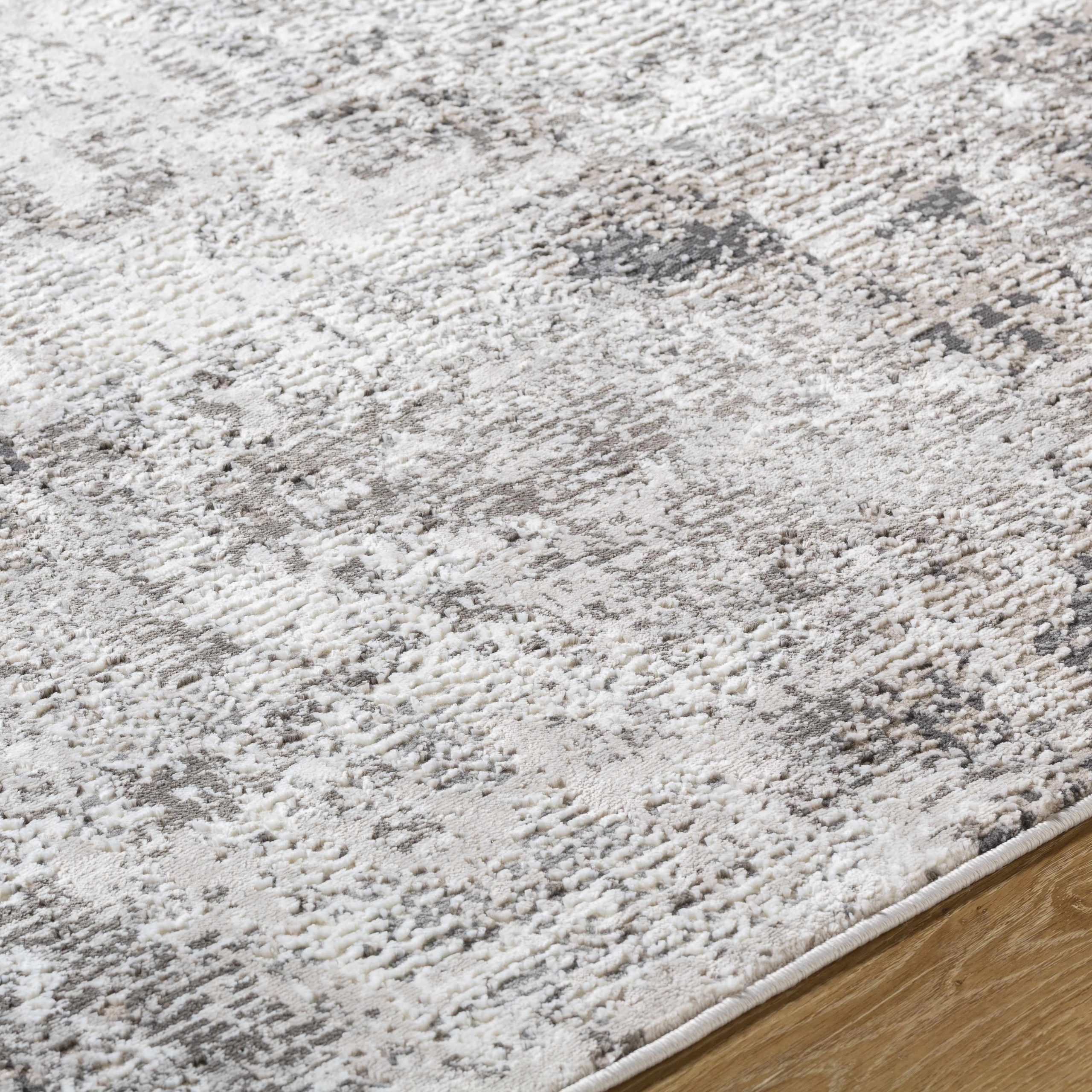 Velez 3D Rock Pattern Washable Rug - Image 3