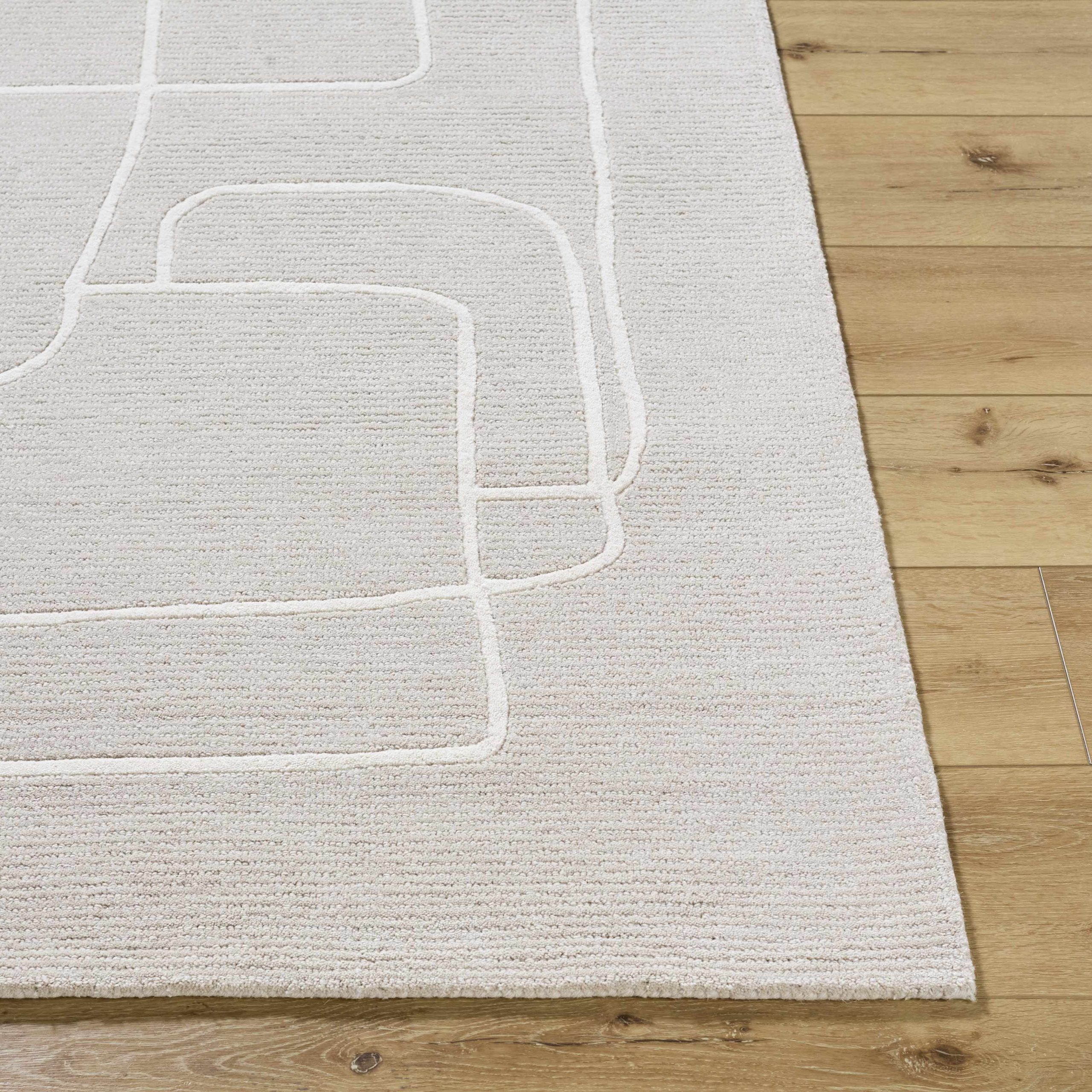 Vatsa Gray Abstract Area Rug - Image 3