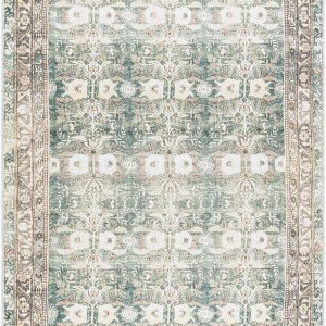 Acoose Vintage Flat Pile Washable Rug