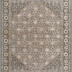 Somei Olive Medallion Traditional Area Rug