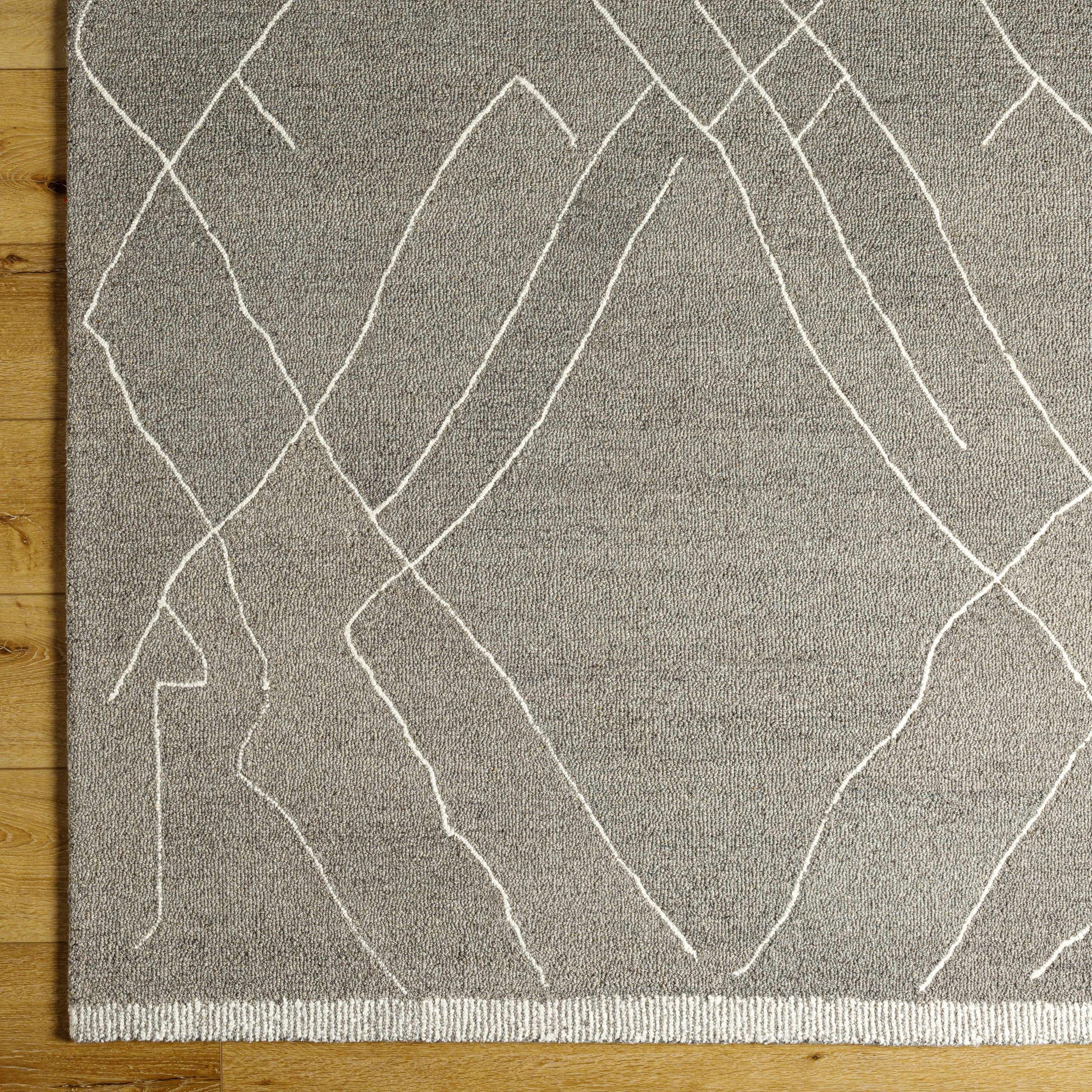 Arsenal Trout Valley Gray Wool Rug - Image 5