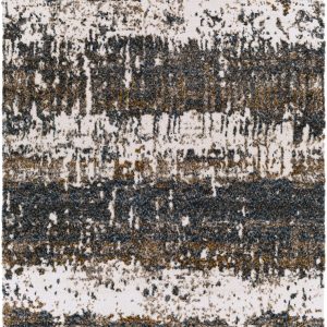 Arboles Abstract Lined Plush Area Rug