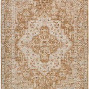 Ghaleb Brown Medallion Area Rug