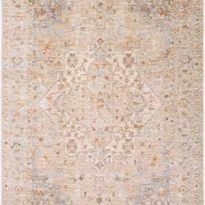 Ghaleb Ivory Medallion Area Rug